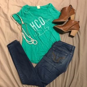 Green Hollister Tee